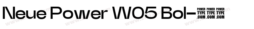 Neue Power W05 Bol字体转换